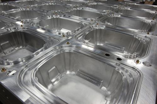 Thermoforming packaging. blister packaging film mould